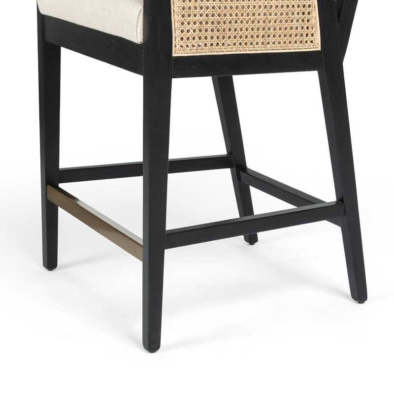 ANTONIA STOOL-BRUSJED EBONY -BAR (1)